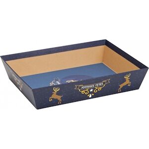 Deffrennes Corbeille carton j.fetes dorure - 36x27x7.5 cm - X57 -