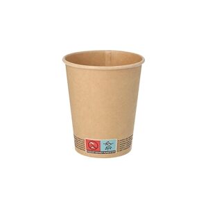 Papstar Gobelets, carton 0,2 l Ø 8 cm · 9,2 cm marron