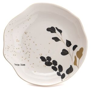 Assiette creuse carpe diem x6 -  50 cl Decore Rond Gres Amadeus