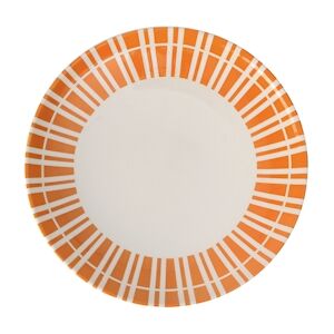 ART Assiette a dessert Lina 22 cm orange x2 -  Rond Faïence Dejeuner Sur L'herbe