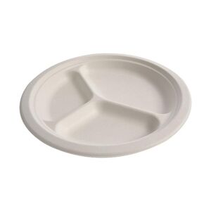 Firplast Assiette pulpe 26 cm 3 compartiments