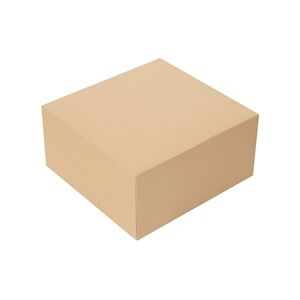 García de Pou 100 Unités - Boîtes Patisseries Sans Fenêtre 'Thepack' 240 G/M2 24X24X12 Cm Naturel Carton Ondulé Nano-Micro - Garcia de Pou