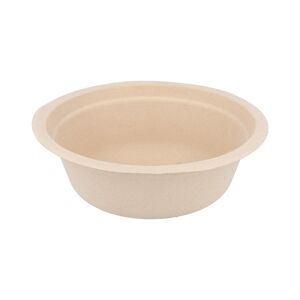 García de Pou 1200 Unités - Bols 'Bionic' 350 Ml Ø 13,5X4,6 Cm Naturel Bagasse - Garcia de Pou