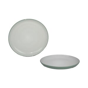 ART Lot de 24 Assiette Dessert Malaga Vert 19.5cm Gres Maitre Chef