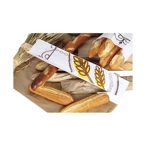 ART Firplast Sac 1 baguette kraft blanc décor 90+40x560mm