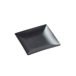 SOLIA Assiette Fluid' PP noir 110 x110 mm - par 100 pièces