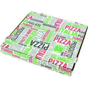 Firplast BTE PIZZA 33X33X3 PPT TUTTIGUSTI FD BLANC 3 COL (X150) Firplast