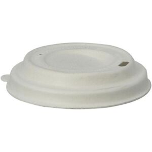 Couvercle dôme blanc fibre moulee ?75mm pour Gobelets 6OZ (x1000) Firplast