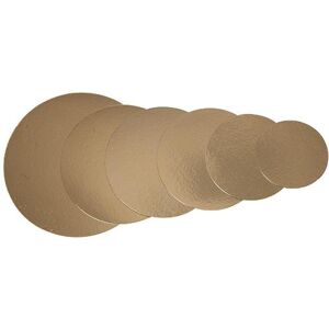 Firplast Rond en carton couleur or Ø 14 cm x 100 Firplast