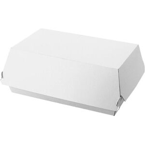 Firplast Boîte hamburger frite carton blanche avec couché PE 195mm x 110mm x 80mm (x250) Firplast