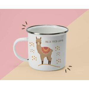 Cadeaux.com Mug emaille personnalise prenom - Lama