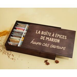 Cadeaux.com Grand coffret d'epices grave Message - 36 epices du monde