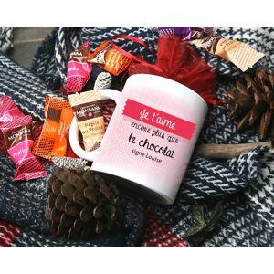 Cadeaux.com Mug personnalise Je t'aime - Avec chocolats Monbana