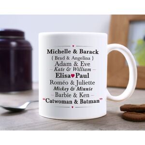 Cadeaux.com Mug personnalise prenoms - Couples Celebres