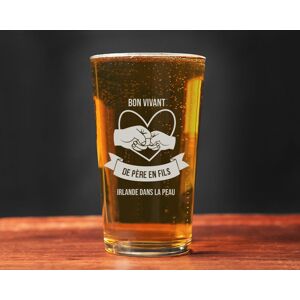 Cadeaux.com Verre à bière personnalisé pinte - De Père en Fils / Fille