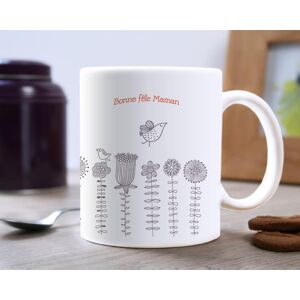 Cadeaux.com Mug personnalise - Fleurs Prenom