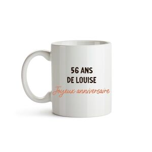 Cadeaux.com Mug avec message personnalisé femme 56 ans