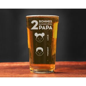 Cadeaux.com Verre a biere personnalise papa - Family Circus