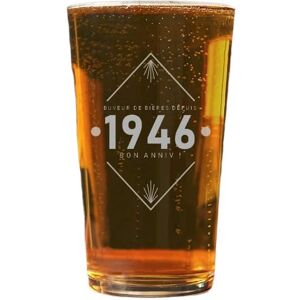 Cadeaux.com Verre a biere pinte annee annee 1946