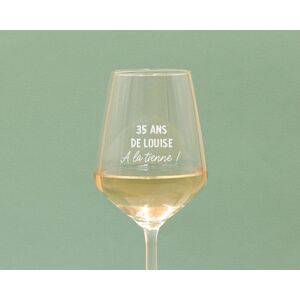 Cadeaux.com Verre à vin avec message femme 35 ans