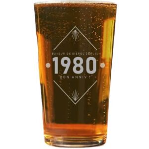 Cadeaux.com Verre a biere pinte annee annee 1980