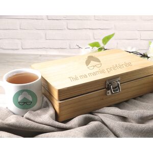 Cadeaux.com Coffret Boîte à thé et son mug