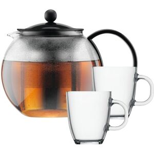 Bodum Coffret Théière À Piston Assam 1 L + 2 Mugs En Verre - Bodum - Publicité