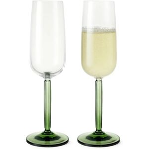 Coupes de champagne 24 cl Hammershøi, lot de 2 Vert