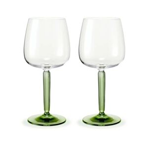 Verre à vin rouge Hammershøi 49 cl Lot de 2 Transparent-vert