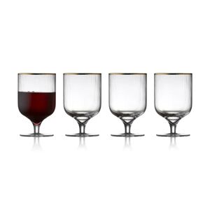 Verre à vin Palermo Gold 30 cl, lot de 4 Transparent-or