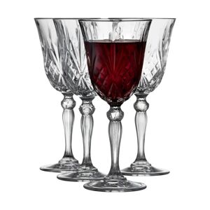 Verre à vin rouge Melodia 27 cl, lot de 4 Cristal