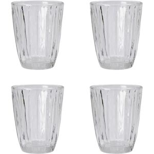 Verre Groove 20 cl Lot de 4 Transparent