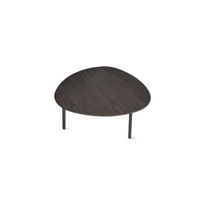 Table basse - ECLIPSE S : L 46 x P 37 x H 20 cm Noir Frêne gris chaud