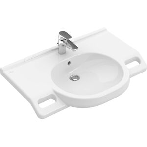 Villeroy und Boch Villeroy & Boch ViCare 412081R1 blanc c-plus, 80x55cm, sans trop-plein, avec trou pour robinet