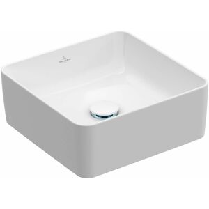 Villeroy und Boch Villeroy et Boch Collaro poser 4A2138RW sans trop-plein, 38x38cm, blanc pierre C-plus