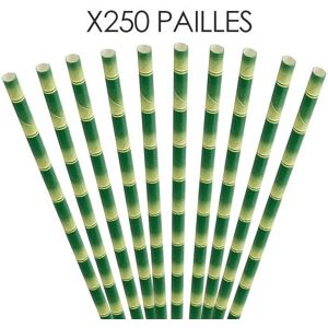 Paille papier bambou 20cm /ø6mm (250 pcs)