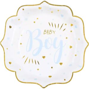 Santex Assiette Baby Shower Boy Bleu (lot de 10)