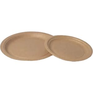 Assiette Carton Kraft ø 18cm (Lot de 6)