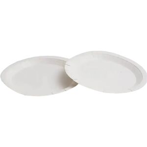 Assiette Carton Blanche ø 23cm (Lot de 50)