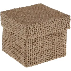 Santex Boîtes a cadeaux en Jute - Lot de 4