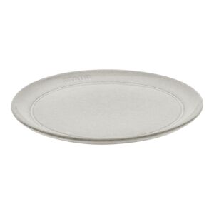 Staub Dining Line Assiette basse 20 cm, Ceramique, Truffe blanche