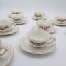 Lot de 10 tasses et sous-tasses vintage