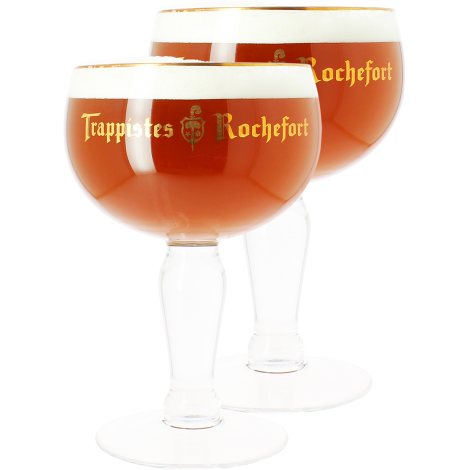 Abbaye de Rochefort Pack 2 Verres Trappistes De Rochefort - 33 Cl   Abbaye De Rochefort   Saveur Bière 328