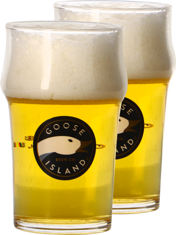 Goose Island Beer Company Pack 2 Verres Plat Goose Island - 25 Cl   Goose Island Beer Company   Saveur Bière