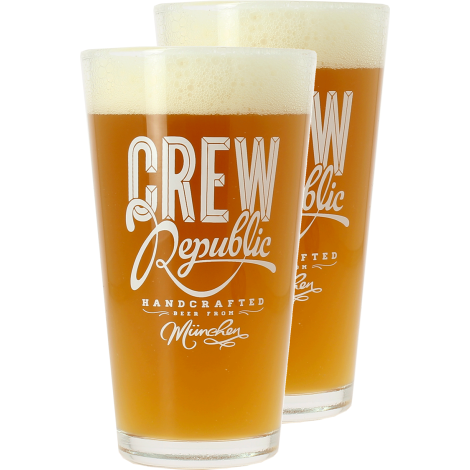 Crew Republic Pack 2 Verres Crew Republic 30 Cl   Saveur Bière