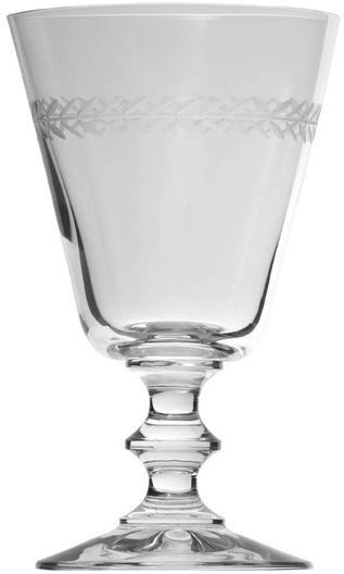 Chehoma Verre à eau Laurier gravé