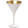 ESPIEL Maya White Gold Ποτηρι Martini Κωνικο Λευκο-Χρυσο Mat 250cc 10,5χ17,5εκ 6τεμ.