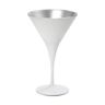 ESPIEL Maya White Silver Ποτηρι Martini Κωνικο Λευκο-Ασημι Mat 250cc 10,5χ17,5εκ 6τεμ.