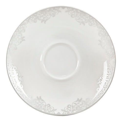 Denby 359010002 Monsoon Filigree Tea Saucer -Silver