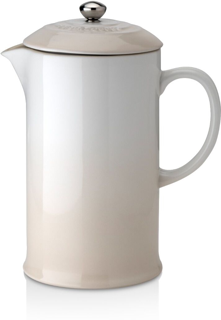 Le Creuset 60706087160003 Stoneware Cafetière Coffee Pot & Press - Meringue